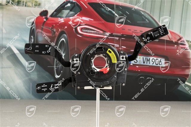 Steering column stalk switch, Cruise control / Heated / headlight cleaning system / w/o rear wiper / 3-spoke multifunction steering wheel