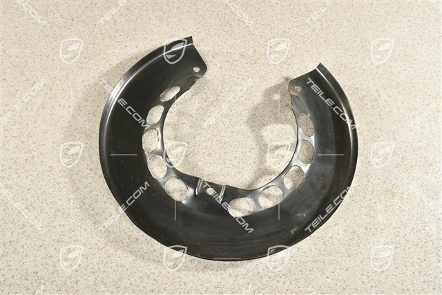 Rear axle disc brake protective plate, L=R