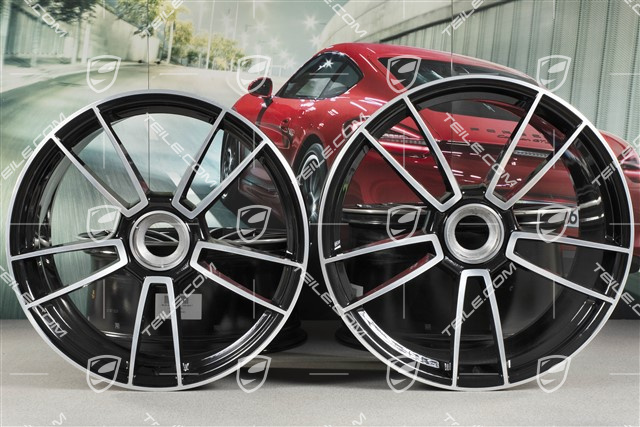 20+21" Felgensatz Turbo Sport 4, Felgen: vorne 8,5J x 20 ET50 + hinten 11,5J x 21 ET67
