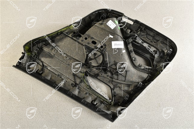 Hintertürverkleidung, Leder, Schwarz, L