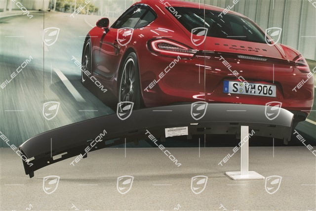 Front bumper lip spoiler, Cover, GTS, Sport Design, Black matte