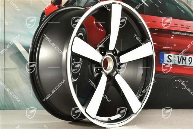 20" Carrera Exclusive Felge, 9,5J x 20 ET44, Schwarz Seidenmatt