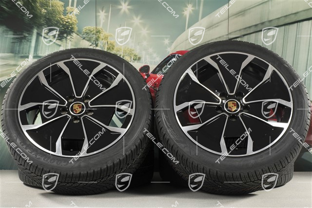 20-inch Turbo Aero Design, winter wheel set, rims 9J x 20 ET54 + 11J x 20 ET60 + NEW Goodyear winter tyres 245/45 R20 + 285/40 R20