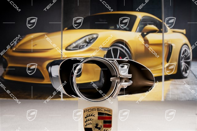 Tailpipe, chrome, Turbo, R