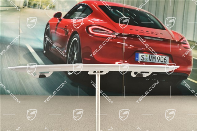 Lamelka / blenda bocznej kratki zderzaka, środkowa, srebrna, L