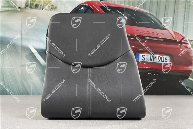 Back seat lower / cushion, Leatherette, Black, not for Japan version, Convertible, L