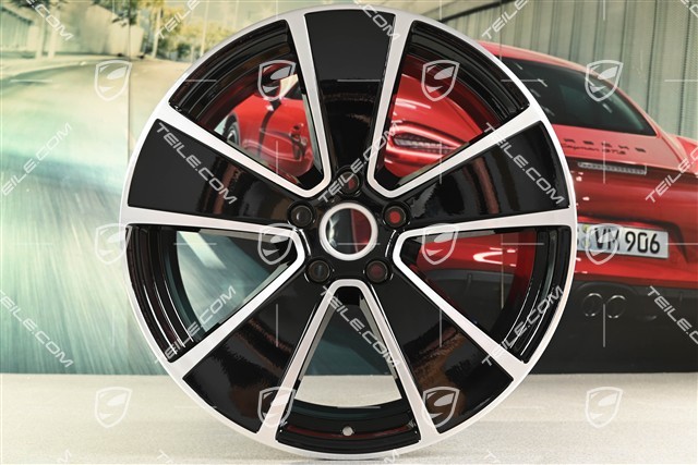 21-inch wheel rim AeroDesign / PHEV, 9,5J x 21 ET46, black high glos
