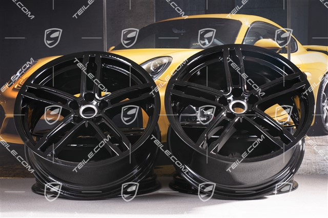 19"-inch alloy wheel Macan Turbo, 8J x 19 ET21 + 9J x 19 ET21, black high gloss