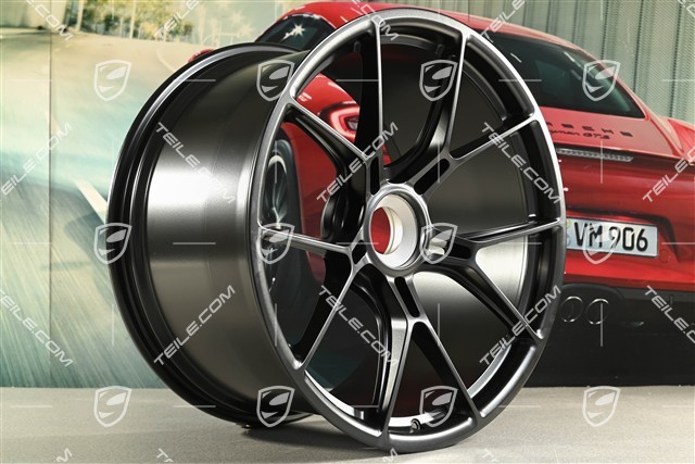 20"+21" GT3 Felgen Satz, 9,5J x 20 ET46 + 12J x 21 ET45, schwarz seidenmatt