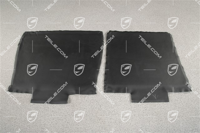 Sitzkissenbezug, Schalensitz klappbar, Leder, schwarz, L=R