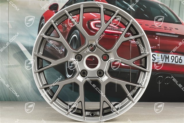 20+21" Felgensatz RS Spyder, Felgen: vorne 8,5J x 20 ET50 + hinten 11,5J x 21 ET67, platinum-seidenmatt