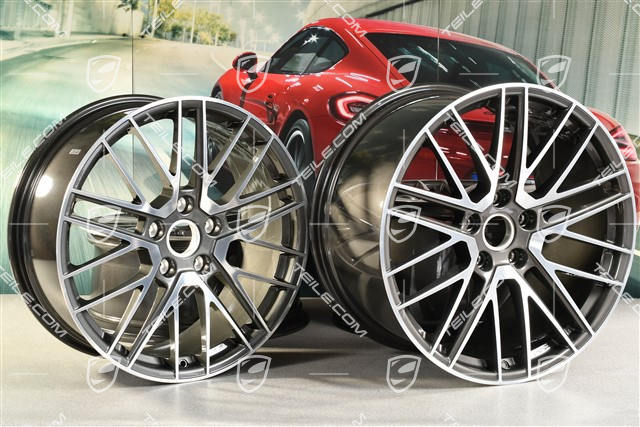 20+21" Felgensatz Turbo V, Felgen: vorne 8,5J x 20 ET50 + hinten 11,5J x 21 ET67