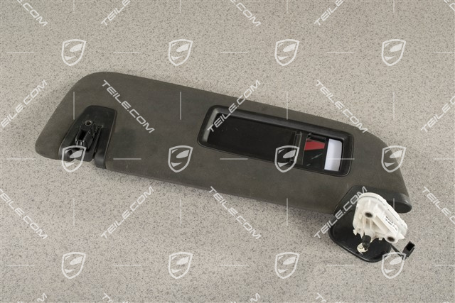 Sonnenblende, Alcantara, schwarz, L