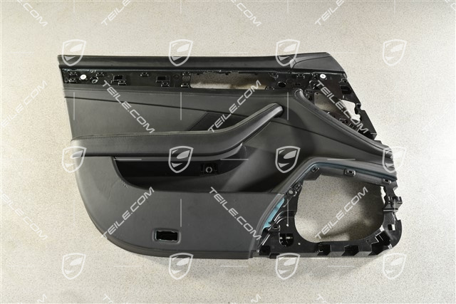 Turverkleidung, vorne, leder/alcantara, Schwarz, L, (beschadigt leder)