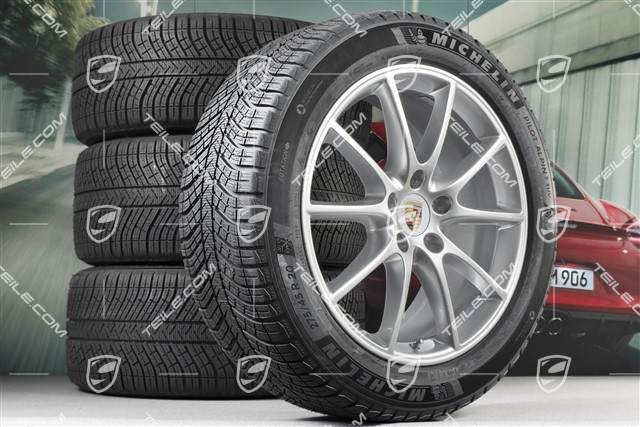 20-inch Cayenne COUPE Design winter wheel set, rims 9J x 20 ET50 + 10,5J x 20 ET55 + NEW Michelin winter tyres 275/45 R20 + 305/40 R20, with TPMS