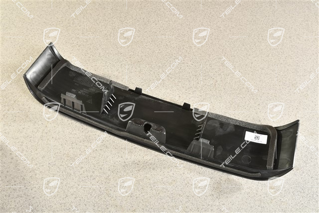 Cover trim, Front bumper center, Black matte