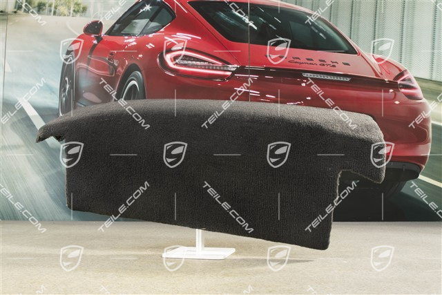 Verkleidung, Sitzgestell, Tuftingvelour, Schwarz, L