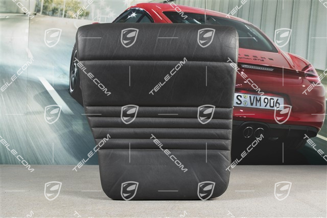 Notsitzkissen, Cabrio, Leder, Schwarz, L