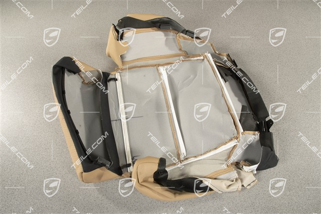Sitzkissenbezug, Leder, Luxorbeige, L