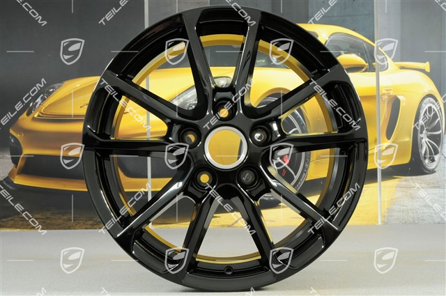 18'' Felga Cayenne Facelift 2014->, 8J x 18 ET 53, czarny wysoki połysk