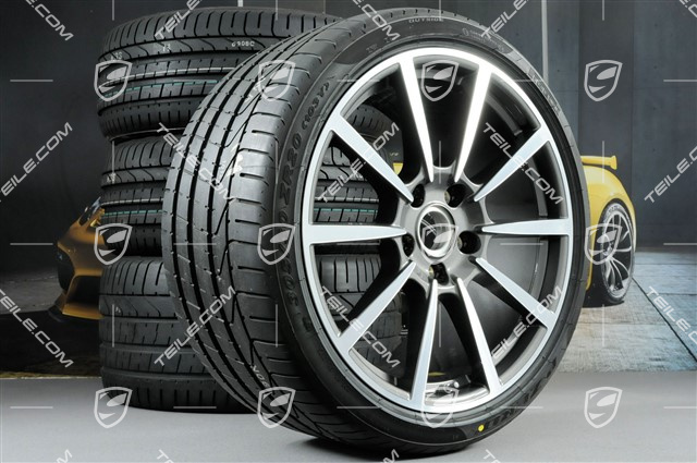 20-inch Carrera Classic II summer wheels set, rims 8,5 J x 20 ET49 + 11,5 J x 20 ET76 + NEW summer tires 245/35 R20 + 305/30 R20, with TPM