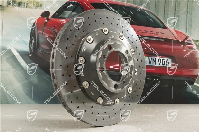 PCCB ceramic brake disc, C2 / C2S / C4 / C4S / Turbo, L