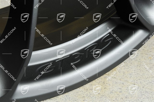 20" Felge GT3RS, mit GT3RS Schriftzug, 9,5J x 20 ET50, Schwarz-Matt