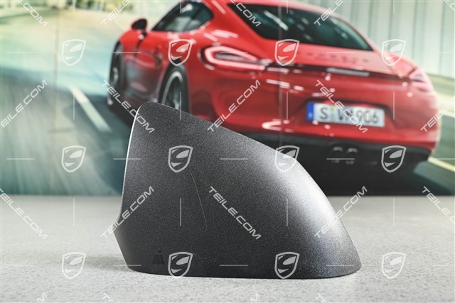 Aussenspiegel, Blende unten, Manuell anklappbar, Schwarz matt, L