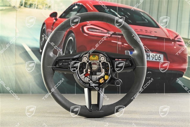 Kierownica sportowa GT, Alcantara Race Tex czarna, podgrzewana, multifunkcyjna