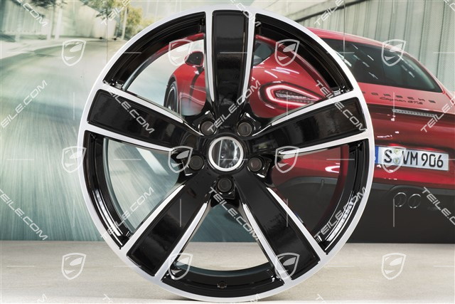 22" Felgensatz Cayenne Sport Classic, 10J x 22 ET48 + 11,5J x 22 ET61, schwarz hochglanz