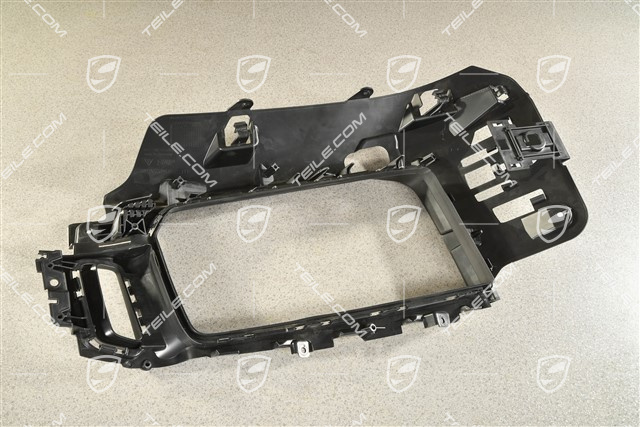 Retaining frame, lateral, black matte, GTS / Sport Design, R