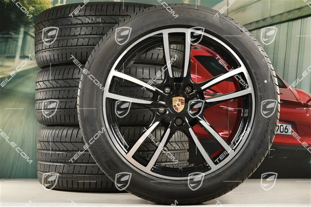20-inch Cayenne Coupé Sport summer wheel set, rims 9J x 20 ET50 + 10,5J x 20 ET55 + Pirelli P Zero summer tyres 275/45 R20 + 305/40 R20, with TPMS