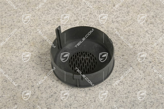 Dashboard side vent, cover / trim / rosette, Granite grey