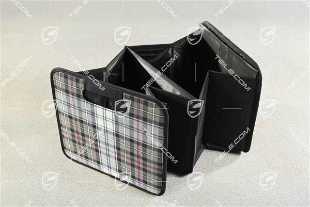 Foldable Luggage compartment box, 30 x 27,5 x 50, Turbo 50 Tartan fabric pattern