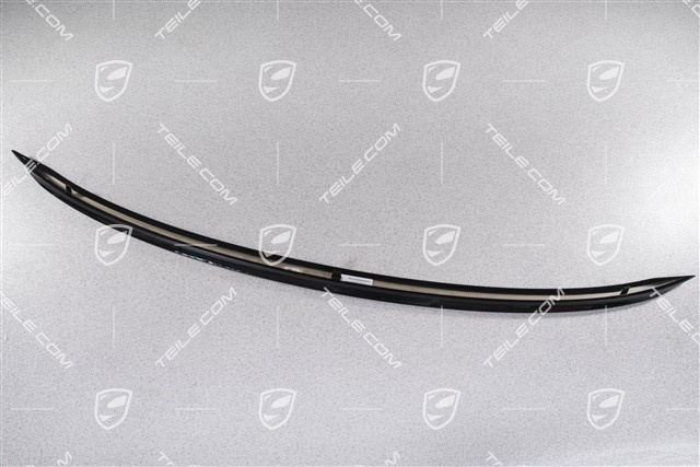 Rear spoiler, Tear-off edge for rear spoiler, Coupe, Black glossy