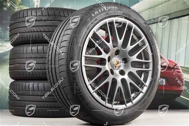 20" Koła letnie RS Spyder Design, 4x felgi 9,5J x 20 ET 47 + 4x opony 275/45 R 20 110Y XL, platynowe (półpołysk), z czujnikami ciśnienia RDK
