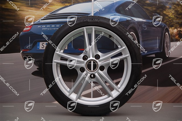 18" Boxster S II komplet kół letnich, przednie felgi 8J x 18 ET57 + tylne 9J x 18 ET43 + opony 235/40 ZR18 + 265/40 ZR18