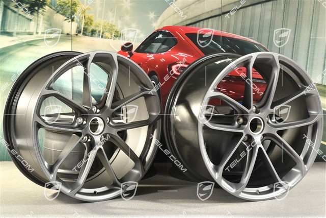 22" Felgensatz GT, 10J x 22 ET48 + 11,5J x 22 ET52, Vesuvgrau
