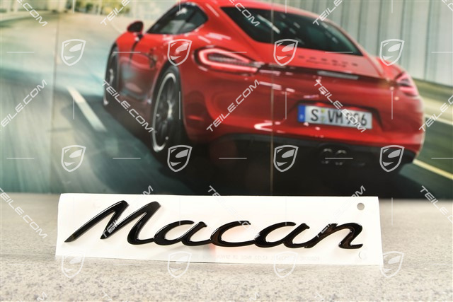 Badge / Emblem "Macan", Glossy Black
