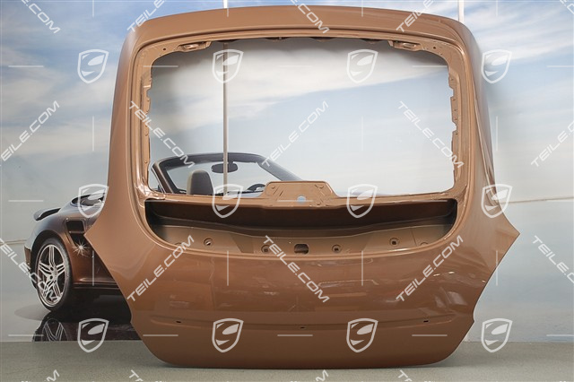 Deck lid, with hole for rear window wiper