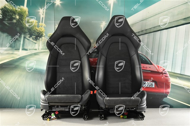 Sportsitze, el. einstellbar, GTS, Leder+Alcantara, schwarz, Satz (L+R)