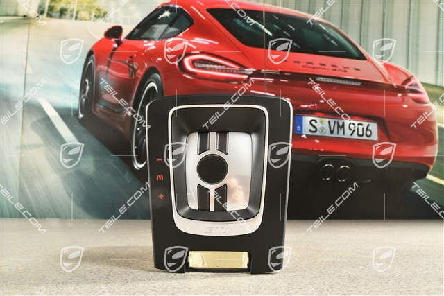 GT4, Cover shift gate, PDK, Black / Galvano silver