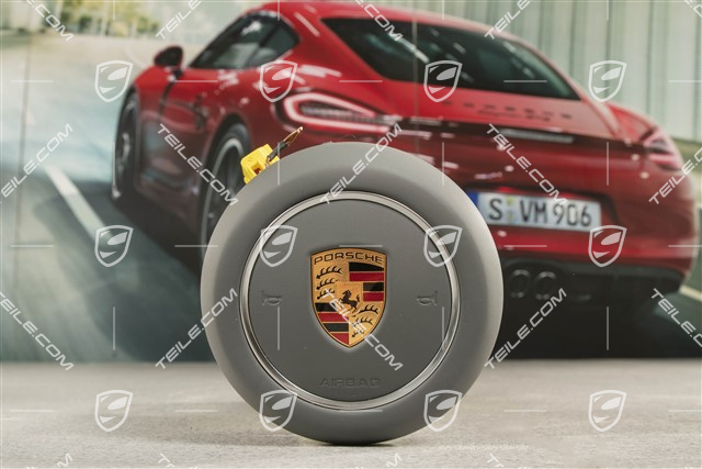 Poduszka bezpieczeństwa / Airbag, kierownicy, skóra, szary USA