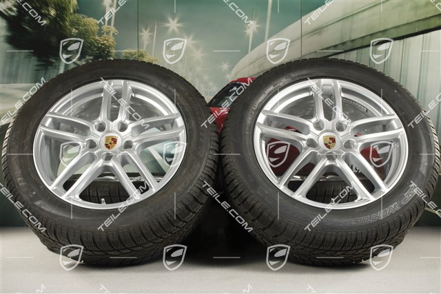 19" koła zimowe, komplet "Cayenne Turbo IV" facelift 2014->, felgi 8,5J x 19 ET59 + NOWE  opony zimoweDunlp 3D 265/50 R19, z czujnikami ciśnienia