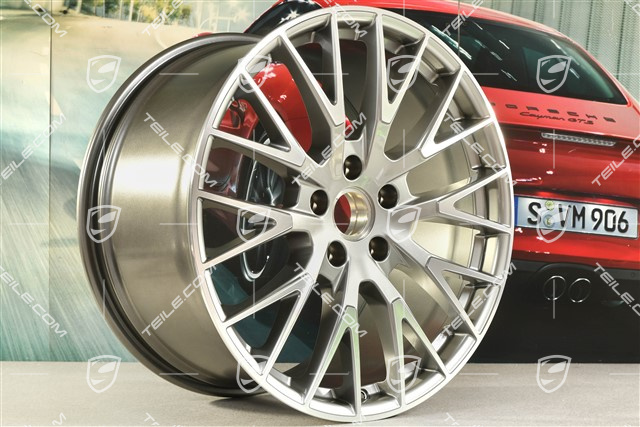 21" Felga Panamera Exclusiv Design, 11,5J x 21 ET69, platynowo srebrny metalik