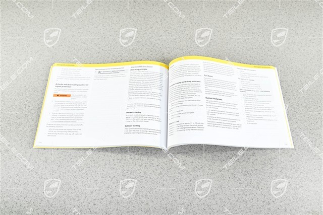 Porsche Taycan facelift 2024- Driver's Manual / Operating Instructions, English