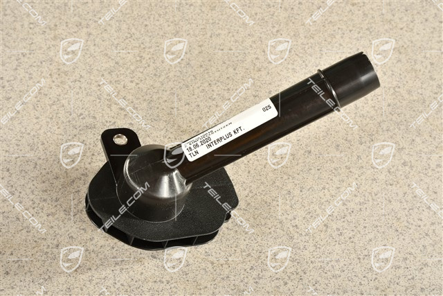 Filler neck for windshield wash system reservoir / tank