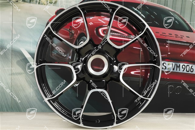 21" Felga Turbo S Exclusive Design, 12J x 21 ET70, czarny wysoki połysk
