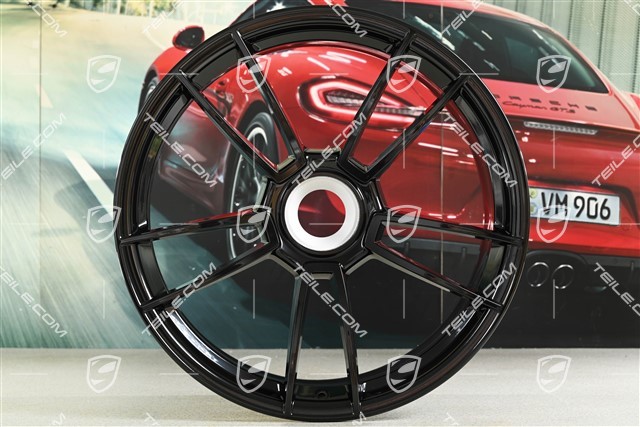 20-inch Turbo S wheel rim, 9J x 20 ET41, black high gloss