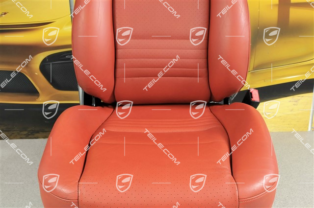 Sportsitz (breit), manuel einstellbar, Leder, Boxsterrot, R